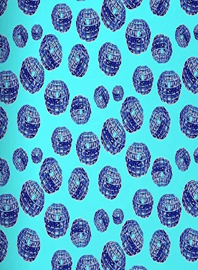 Eurotex PVC Non Adhesive Wallpaper for Living Room, Bedroom, Kitchen, Home, Office Wall Decor (57sqft/Per roll) (Blue) - Image 2